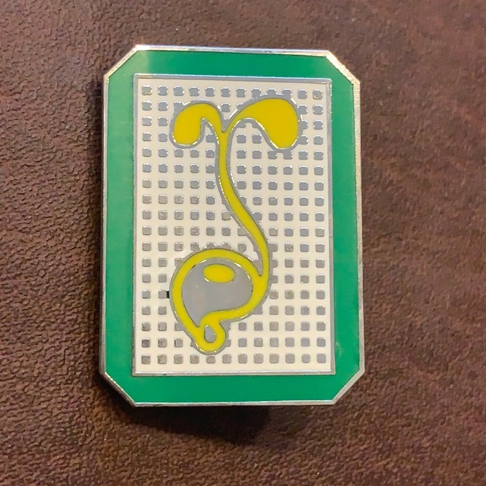 Oil slick X grassroots hat pin
